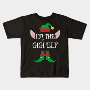 I'm The Funny Gigi Christmas Elf Kids T-Shirt